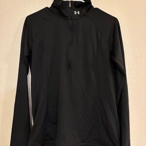 Under Armour Black Half-Zip Top size Medium